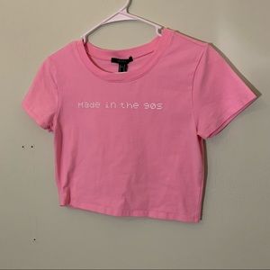 CLOSEST CLEANOUT F21 pink crop top